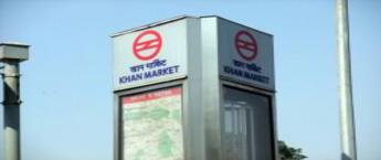 Advertising in Khan Market metro station, Ambient Lit Panel Advertising in Khan Market Metro Station,DMRC station advertising